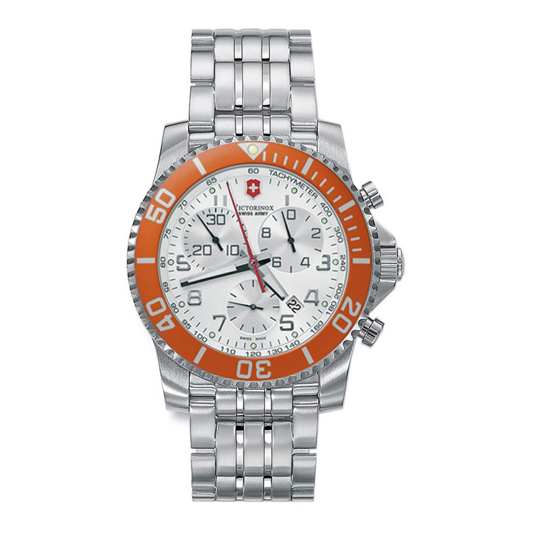 Victorinox store orange watch