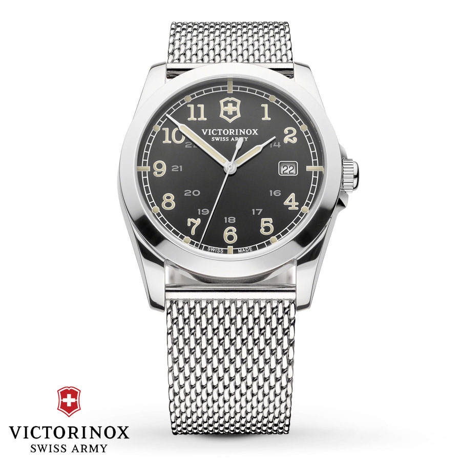 Victorinox Swiss Army 241585 Infantry Dark Grey Dial Mesh