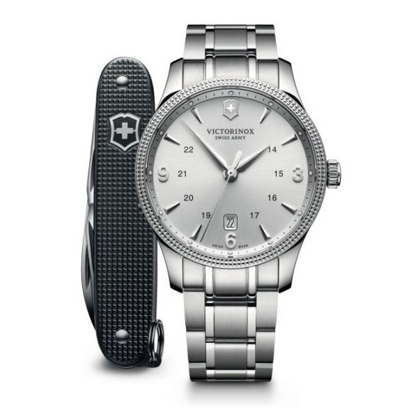Victorinox Swiss Army 241712.1 Alliance Silver Dial with
