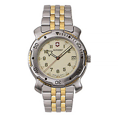 Victorinox Swiss Army – 36074 – Sportline, White Dial, Two Tone Bracelet