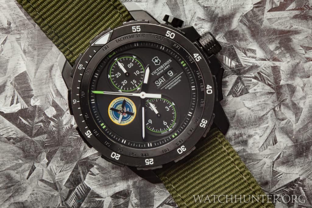 One of the other Air Force One watches ordered by the unit, an Alpnach Chrono