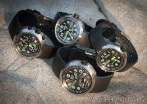 A rare set of all 4 generations of Victorinox Swiss Army SeaPlane watches