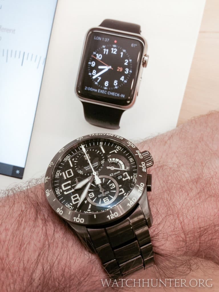 My Limited Edition Swiss Army Airboss Power Gauge versus Apple Watch