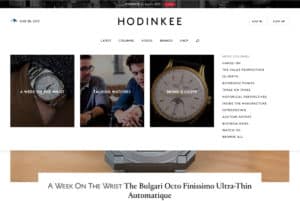 Hodinkee Home Page