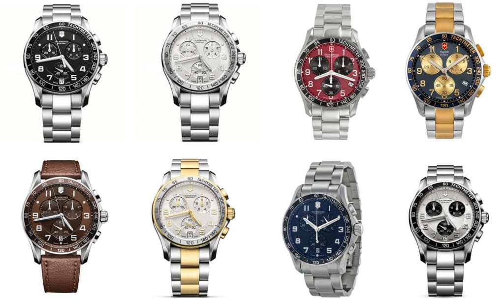 Different variations on a central design theme for Victorinox Swiss Army Chromo Classic