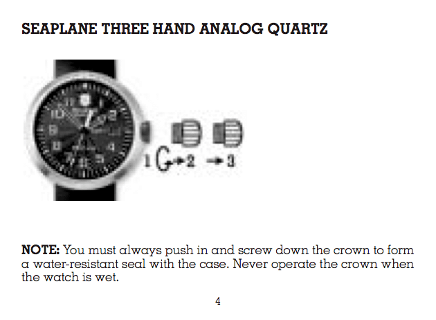 Victorinox Swiss Army SeaPlane User Manual