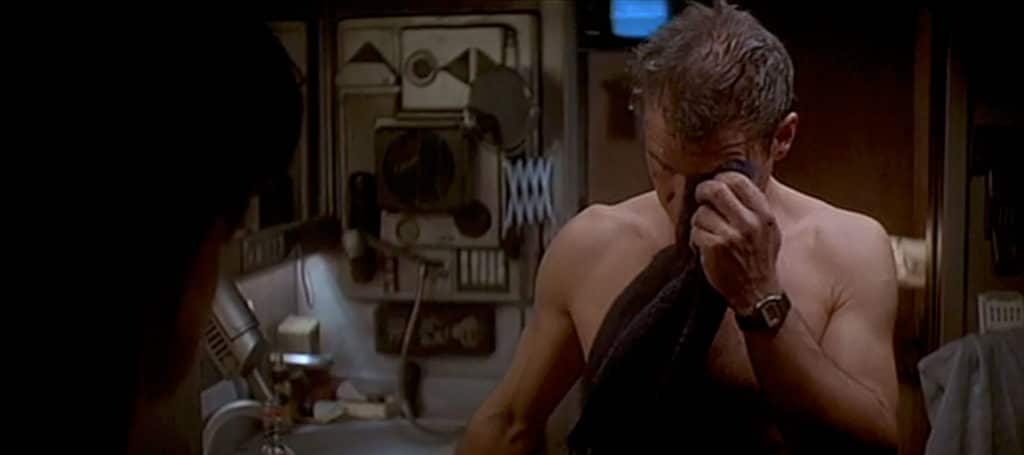Blade Runner. Rick Deckard, wearing digital watch