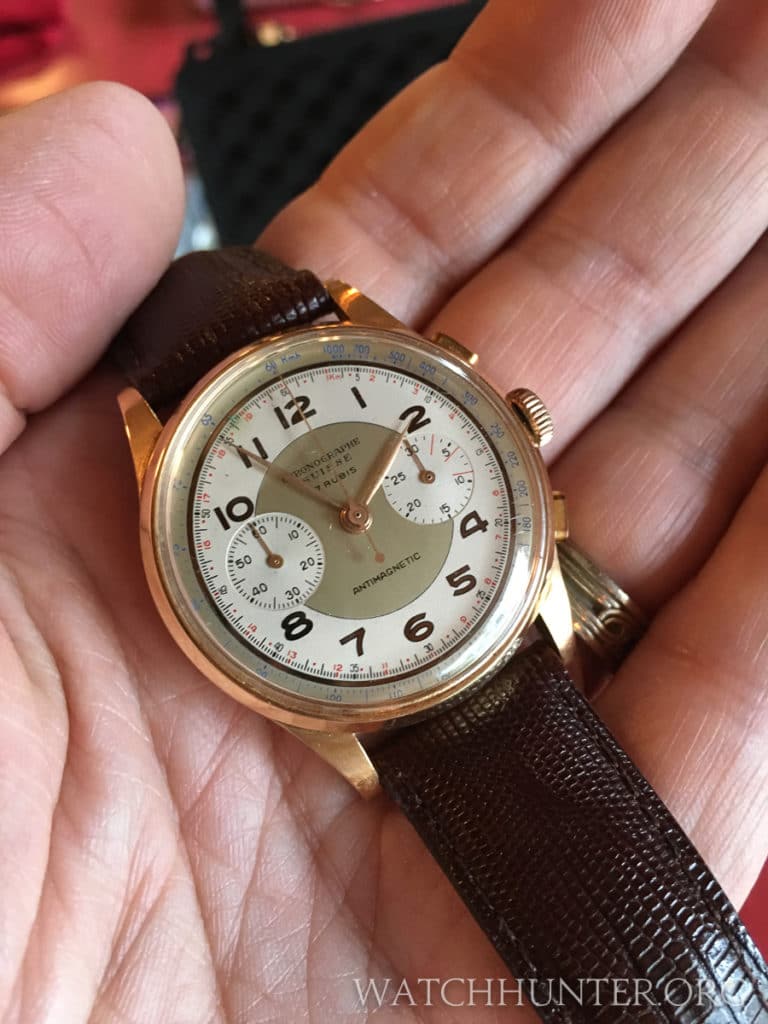 A 1940s era chronograph passed down from a member's grandfather
