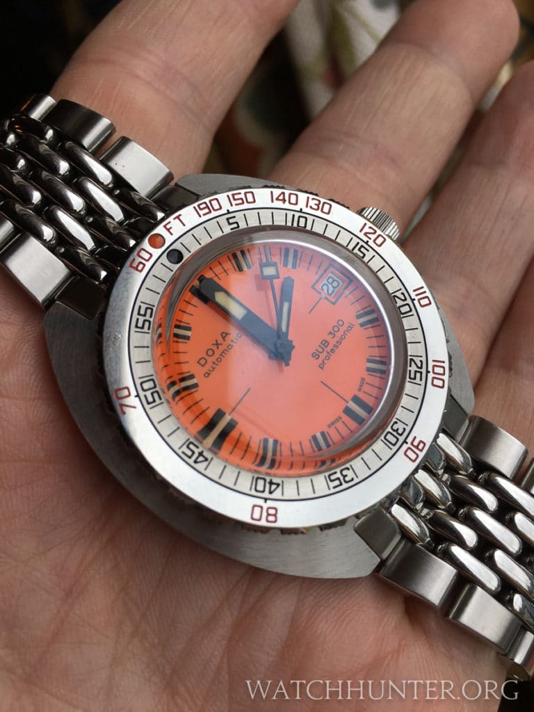 The latest Doxa reissue looked like a faithful reissue with the small dial and bubble crystal