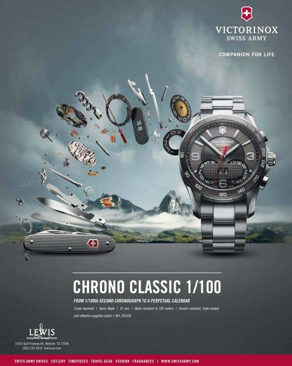 Victorinox Swiss Army Chrono Classic 1/100 Watch ad