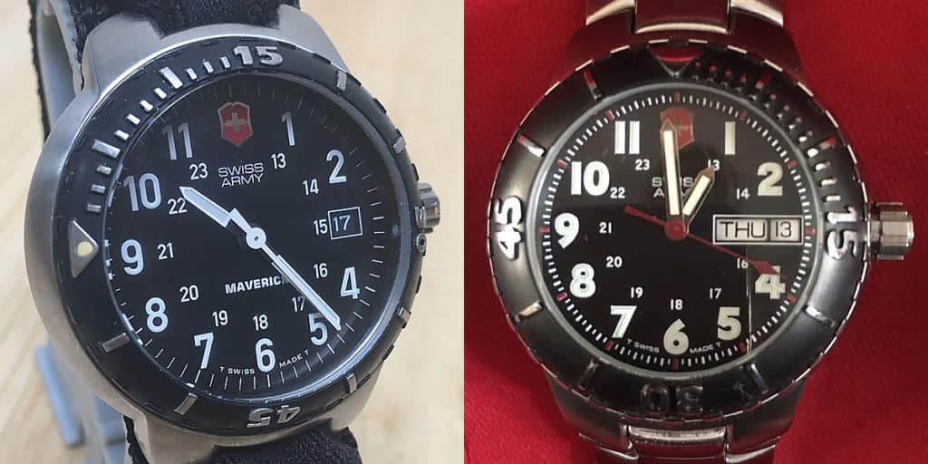 Design variations on a Swiss Army Maverick watch