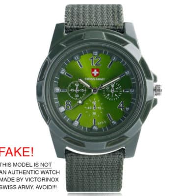 Spot Counterfeit and Fake Swiss Army Watches