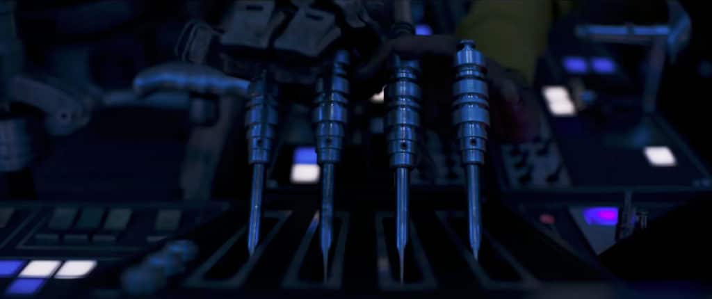 Old school levers, buttons and switches in the Millennium Falcon