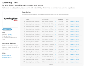 Spending Time with A Blog to Watch podcast