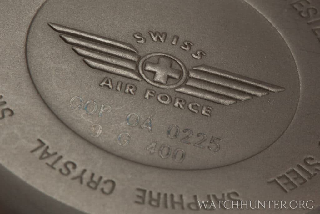 The 9G-400's serial number is unlike Swiss Army's typical arrangement