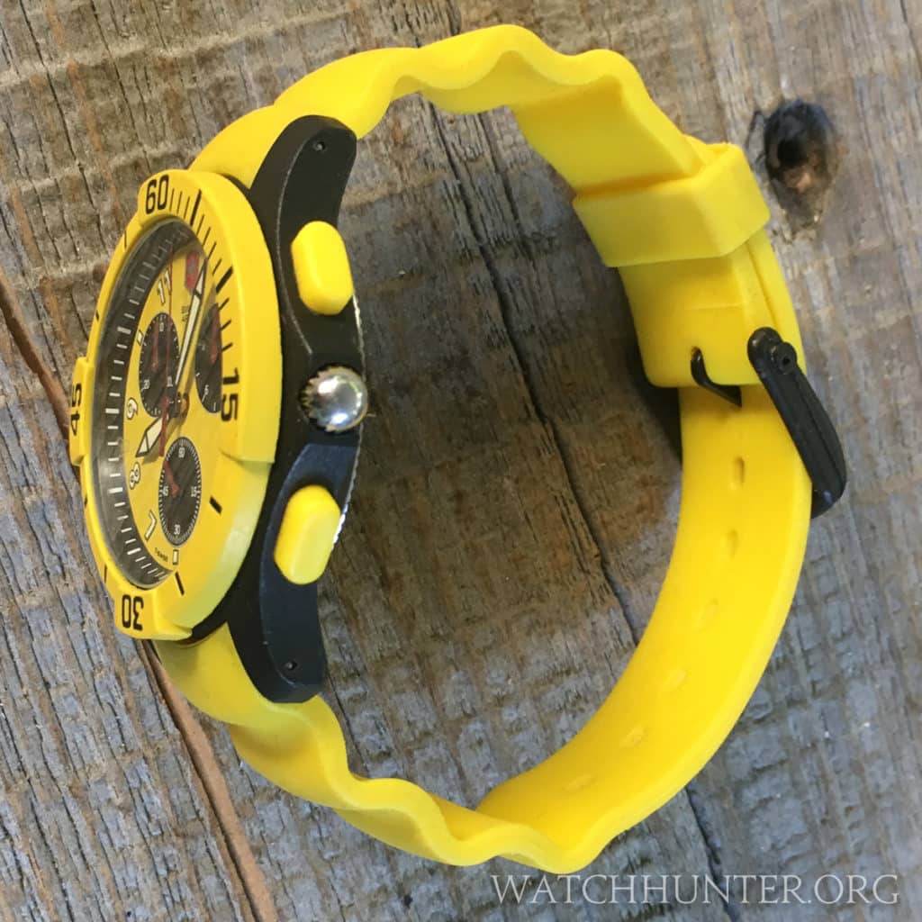 Drilled lugs and a generous fitting watch band