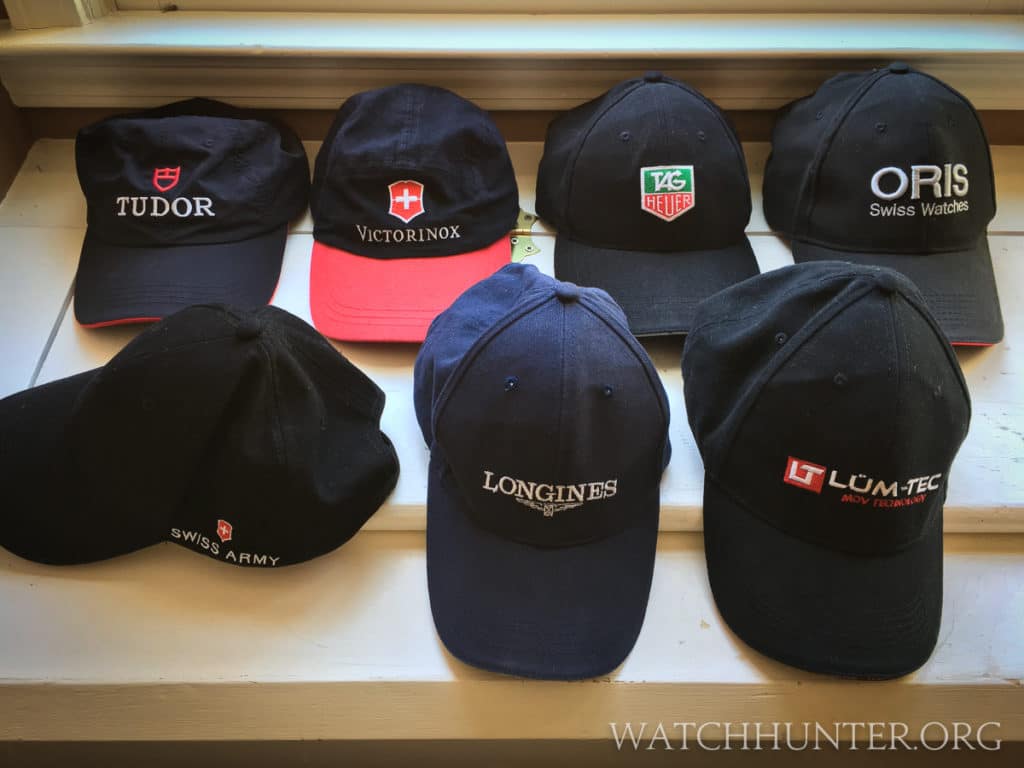 My hat collection from watch brands