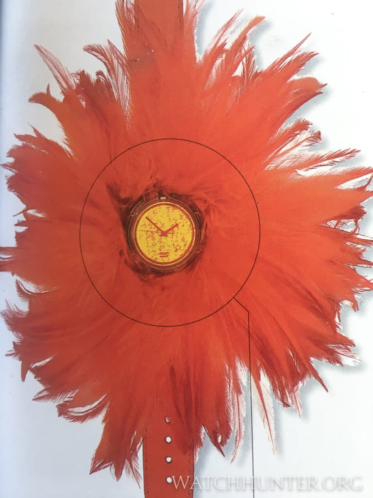 This feathery Swatch Watch might tickle your fancy!