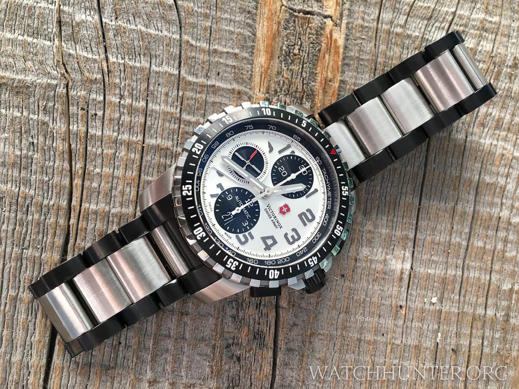 The Victorinox Swiss Army Alpnach Tuxedo is a watch/strap combo