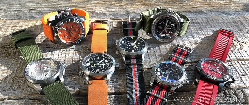 The variety of Victorinox Swiss Army's Central minutes chronos is impressive