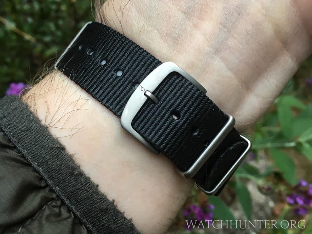 Matching hardware on the NATO-style strap