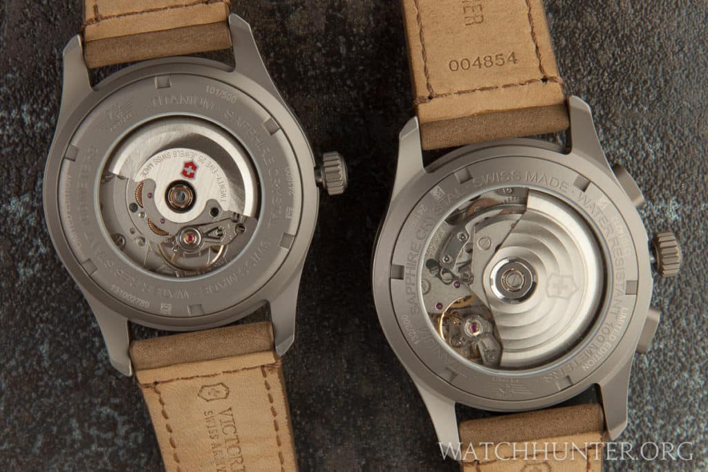 The flip side of the Titanium Airbosses show of the Swiss movements