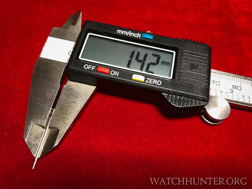 Calipers take the guesswork out of measuring small objects like spring bars!