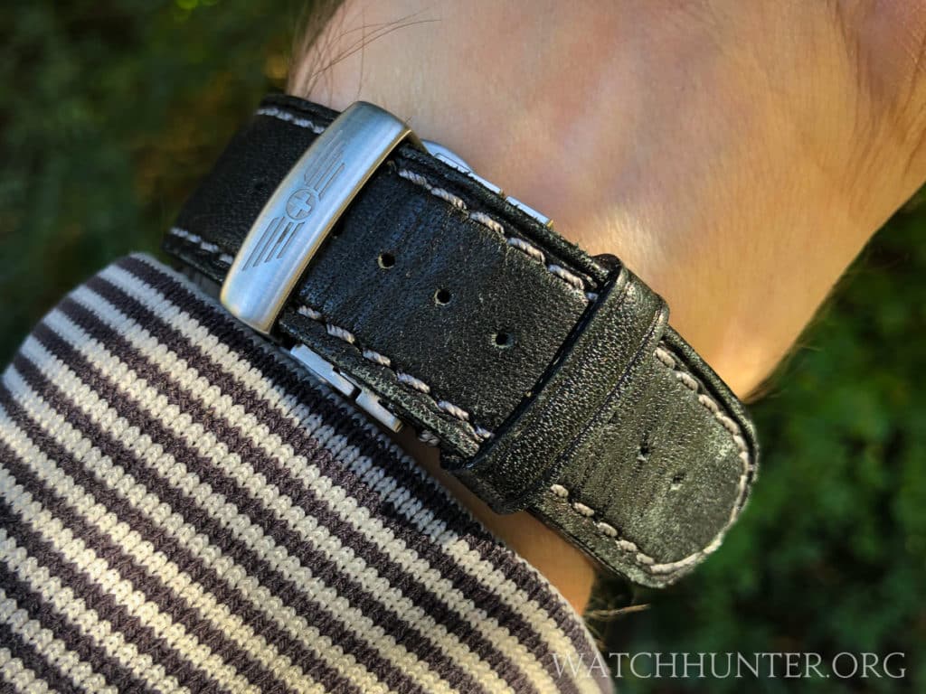 Victorinox Swiss Army has nice deployment clasp hardware for a comfy fit.