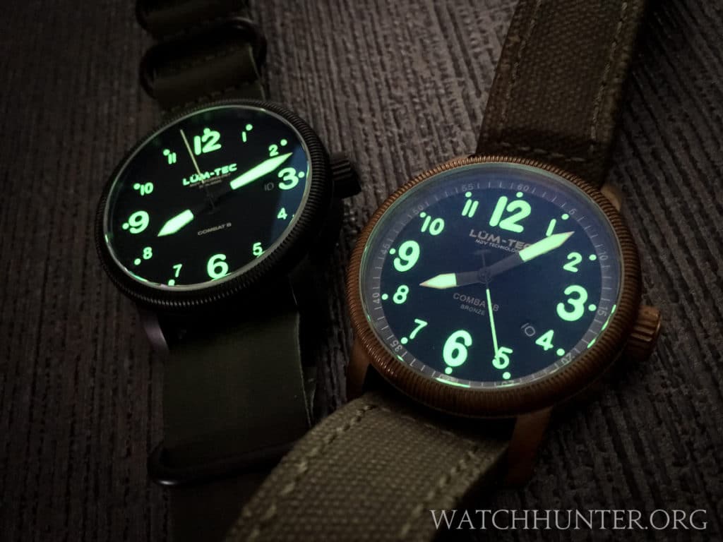 The Lum-Tec Combat B-35 and B-18 Bronze present different personalities