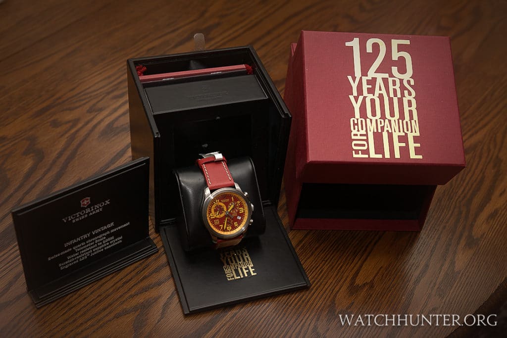 The whole Limited Edition Kit contains a special box, booklet, watch and what appears to be a display sign