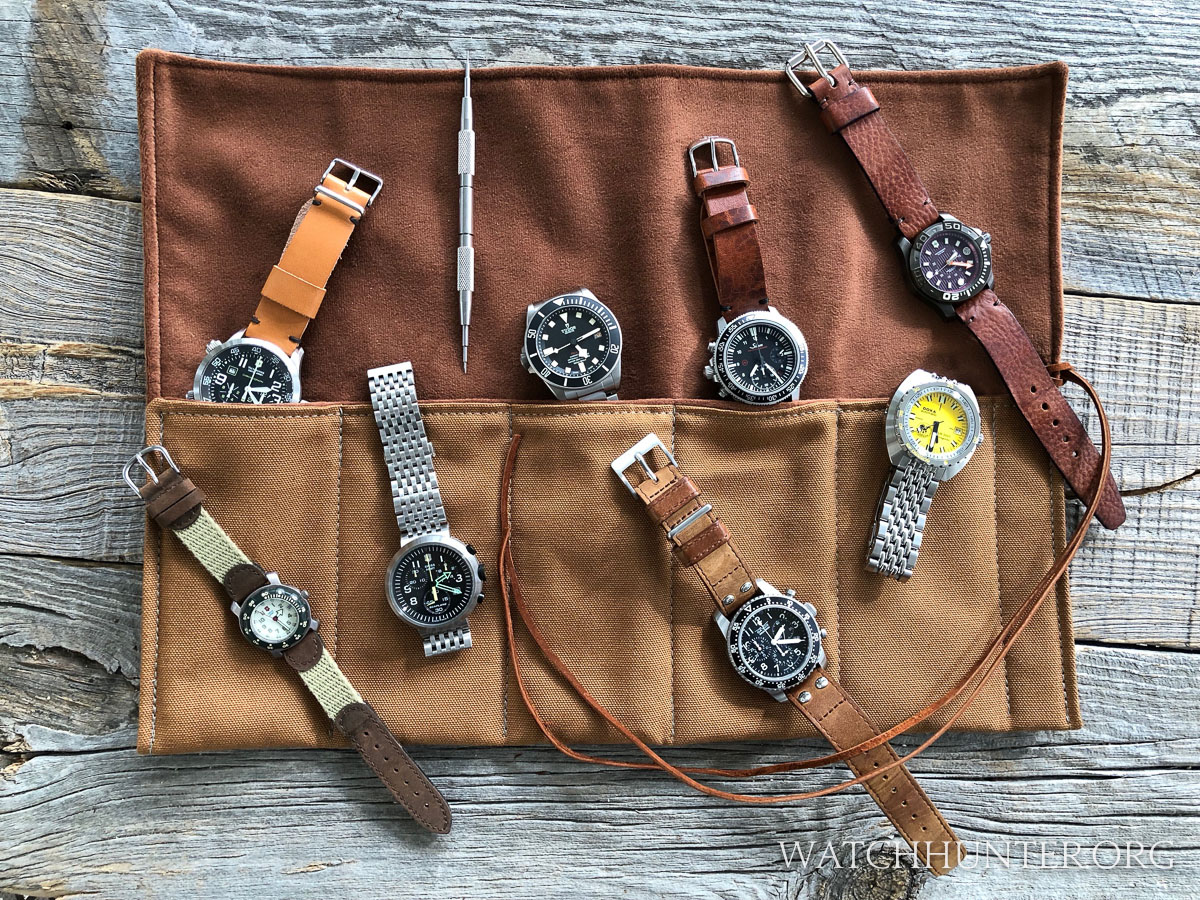 Leather Watch Roll for 3 Watches - Special Edition