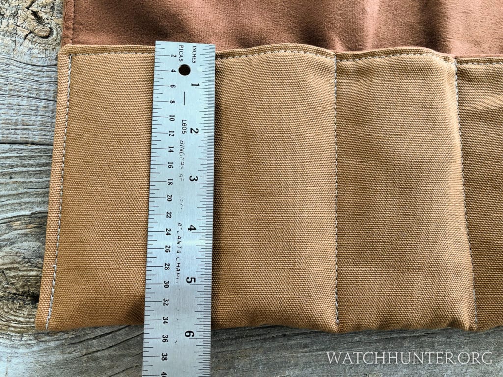 Tall pockets for complete protection for your watch and bracelets