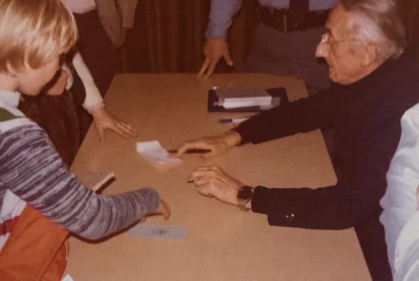 Waiting in line to meet Jacques Cousteau