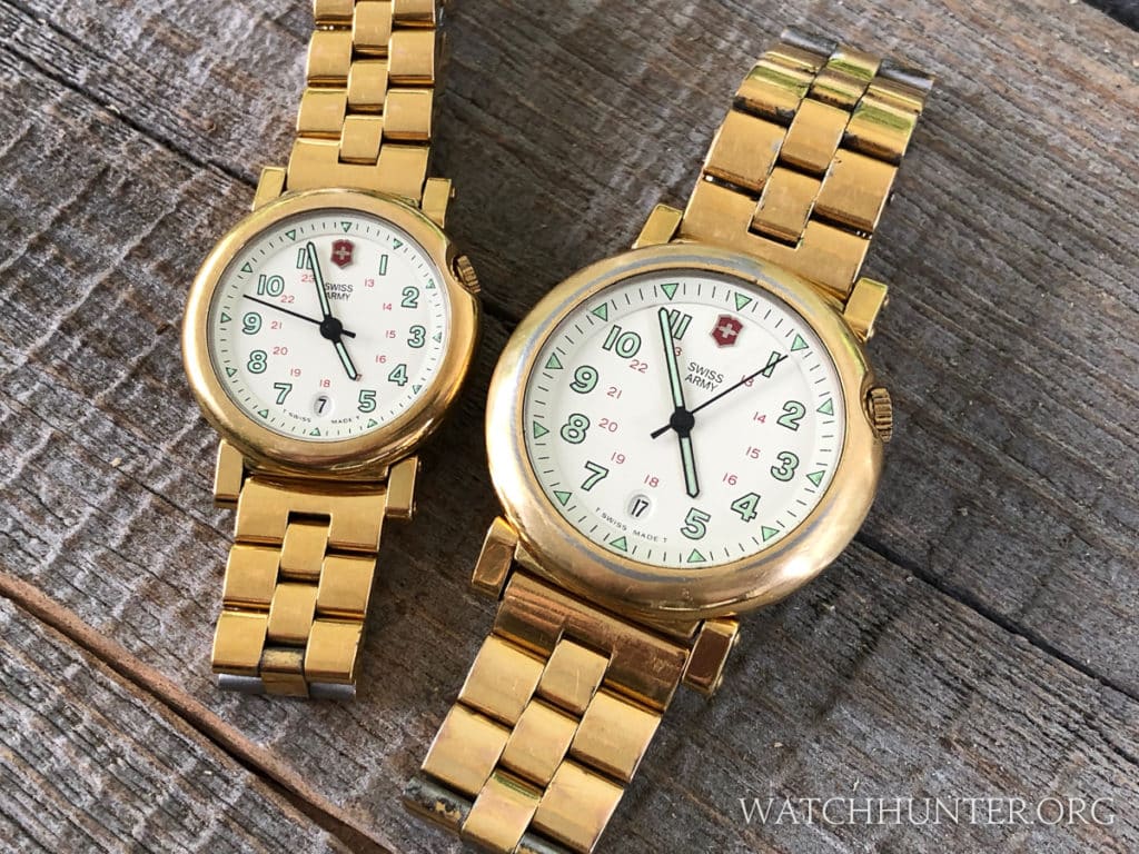 Two Sizes of the Victorinox Swiss Army Golden Delta