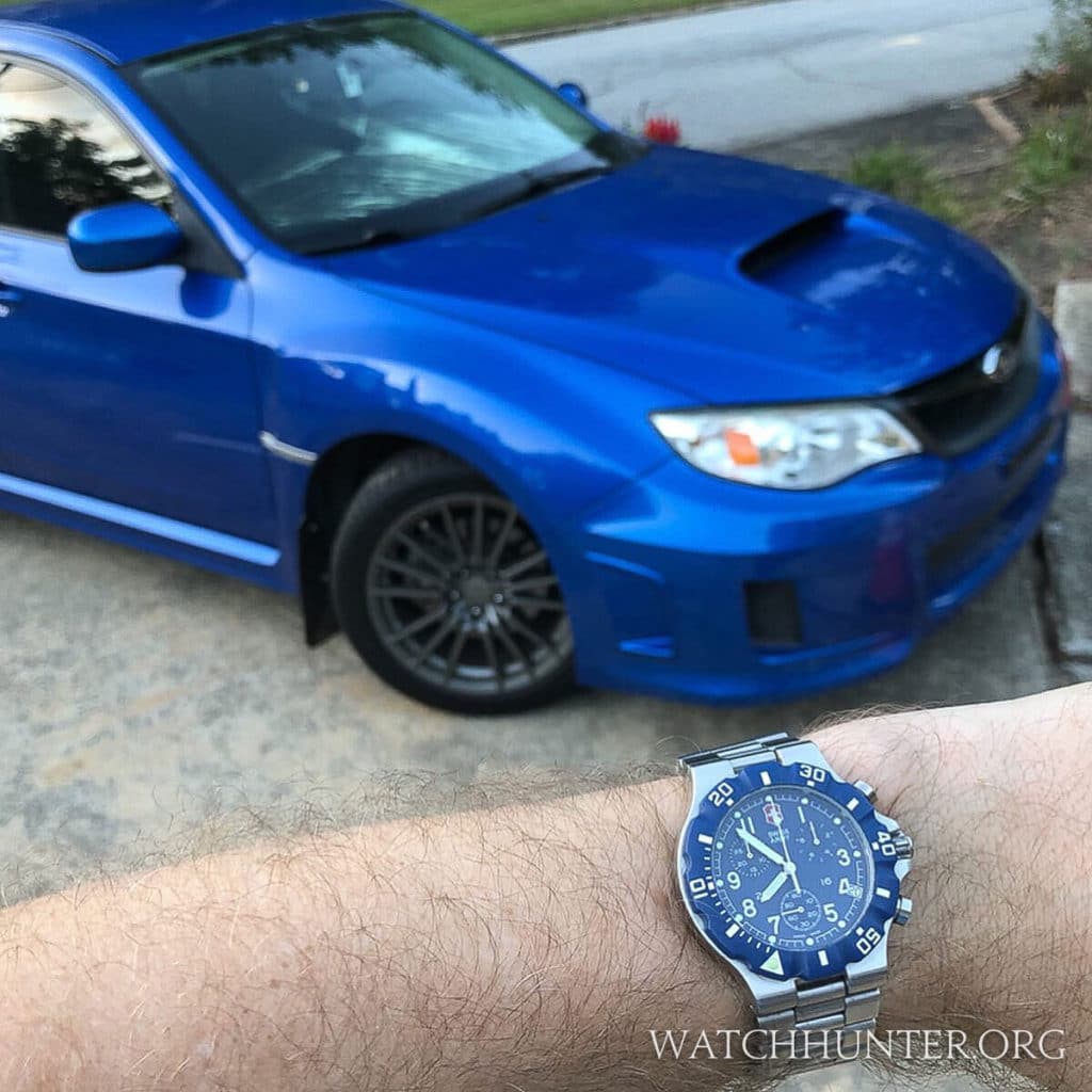 This watch looks Subaru blue!