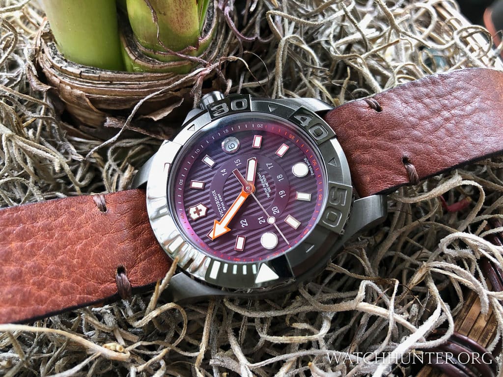 Changing the strap changes the personality of the plum Dive Master 500