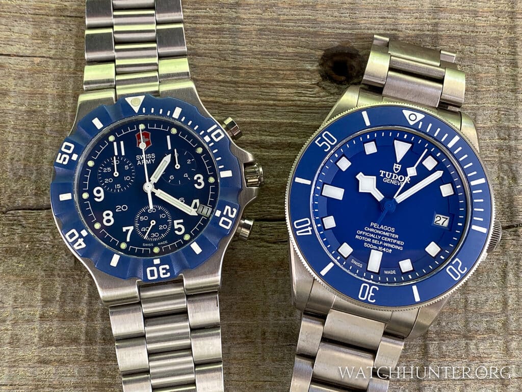 Victorinox Swiss Army Summit "Smurf" XLT vs. Tudor Pelagos