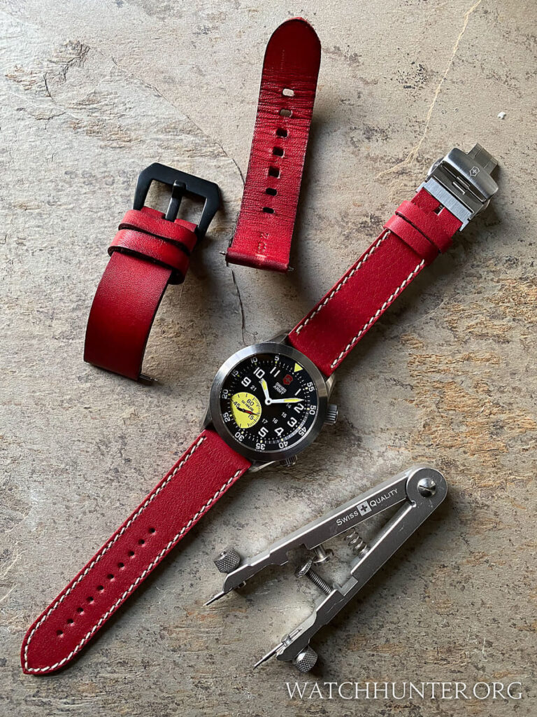 Old versus new strap