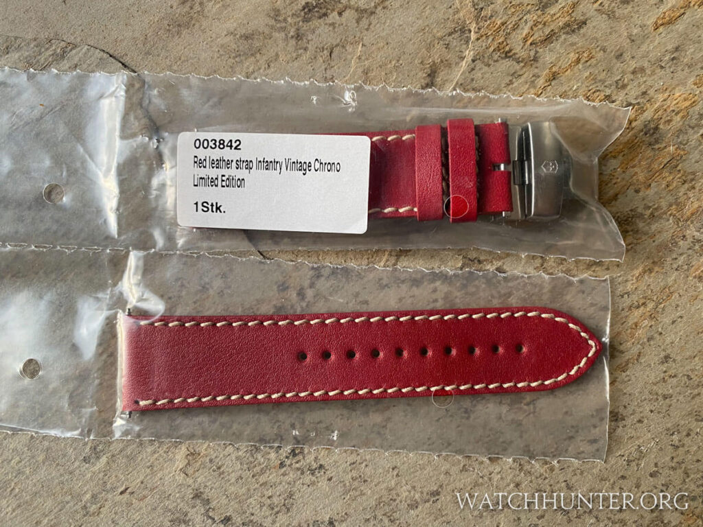 A rare 003842 strap for Victorinox Swiss Army Infantry Vintage Chrono 2009 Jubilee Limited Edition