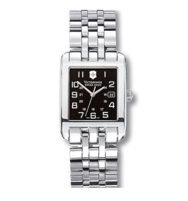 Victorinox Swiss Army – 24021 – Alliance Rectangle, Black Dial, Bracelet