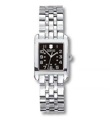 Victorinox Swiss Army – 24023 – Alliance Rectangle Small, Black Dial, Bracelet