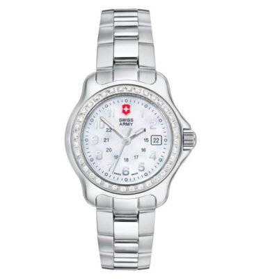 Victorinox Swiss Army – 241032 – Officer’s 1884, Diamond Bezel, MOP (Mother of Pearl) Dial, Bracelet
