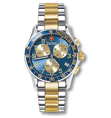 Victorinox Swiss Army – 241123 – Chrono Classic Two-Tone, Blue Dial, Bracelet