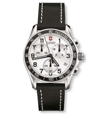 Victorinox Swiss Army – 241126 – Chrono Classic, White Dial, Black Bezel