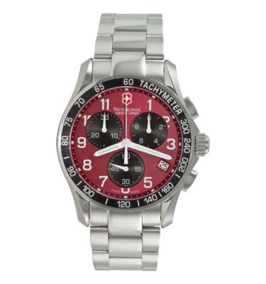 Victorinox Swiss Army – 241148 – Chrono Classic, Red Dial, Bracelet