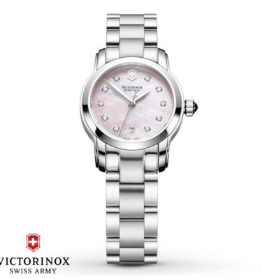 Victorinox Swiss Army – 241155 – Vivante Pink MOP (Mother of Pearl) Dial, Round, Bracelet