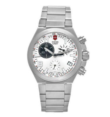 Victorinox Swiss Army – 241161 – Convoy Titanium Chrono, Silver Dial, Bracelet
