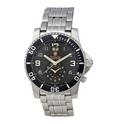 Victorinox Swiss Army – 241166 – Maverick II Dual GMT, Black Dial, Bracelet
