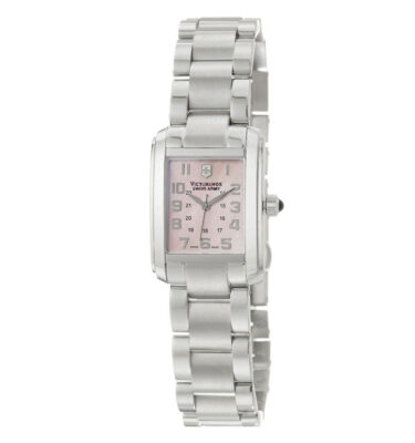 Victorinox Swiss Army – 241169 – Vivante Rectangle, Pink MOP (Mother of Pearl) Dial, Bracelet
