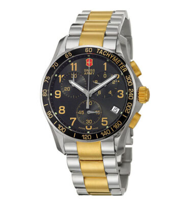 Victorinox Swiss Army – 241170 – Chrono Classic Two-Tone, Black Dial, Bracelet